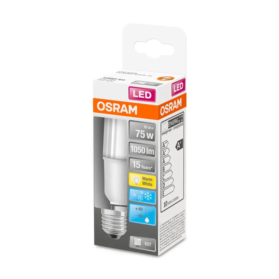 Osram Stick E27 1050lm 2700K Led-pakkaslamppu 4 Osram Stick E27 1050lm 2700K Led-pakkaslamppu - Image 2