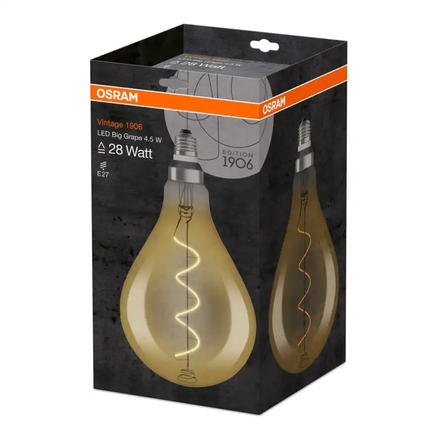 Osram 1906 E27 300lm 2000K Vintage Led-lamppu 4 Osram 1906 E27 300lm 2000K Vintage Led-lamppu - Image 2
