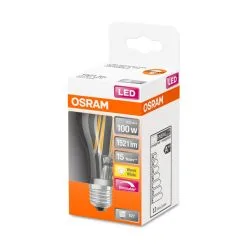 Osram E27 1521lm 2700K Himmennettävä Filamentti Led-vakiolamppu, Kirkas -Sisustusvalo Kauppa 4058075245907 2