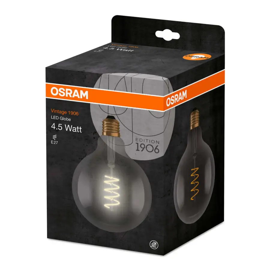 Osram 1906 Globe E27 100lm 1800K Vintage Led-lamppu 4 Osram 1906 Globe E27 100lm 1800K Vintage Led-lamppu - Image 2