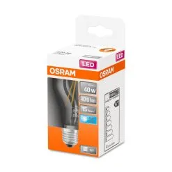 Osram E27 470lm 4000K Filamentti Led-vakiolamppu, Kirkas -Sisustusvalo Kauppa 4058075303386 2