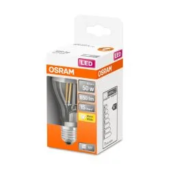 Osram E27 650lm 2700K Hopea Filamentti Led-pääpeililamppu -Sisustusvalo Kauppa 4058075427860 2