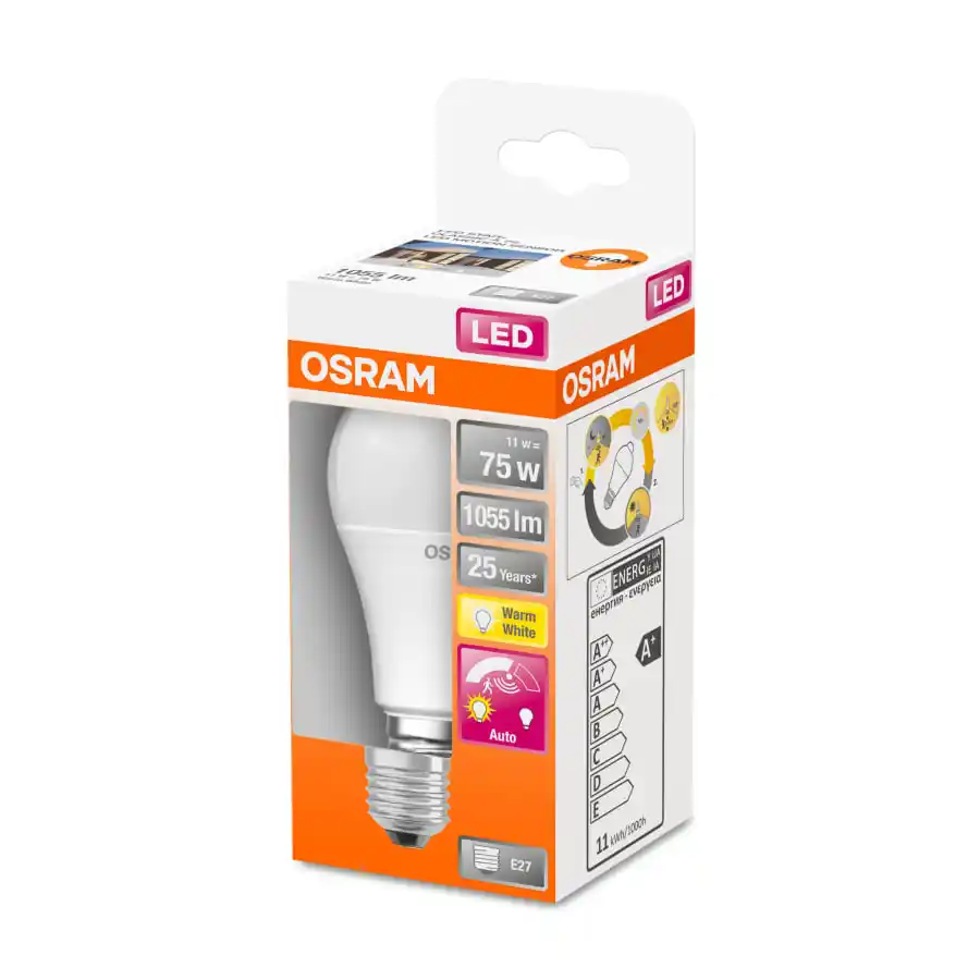 Osram E27 1055lm 2700K Led-vakiolamppu Liiketunnistimella 4 Osram E27 1055lm 2700K Led-vakiolamppu Liiketunnistimella - Image 2