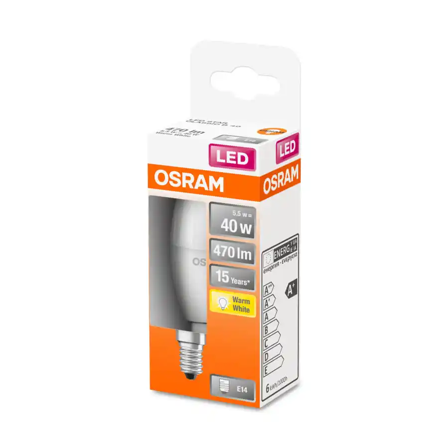 Osram Star E14 470lm 2700K Led-kynttilälamppu 5 Osram Star E14 470lm 2700K Led-kynttilälamppu - Image 3