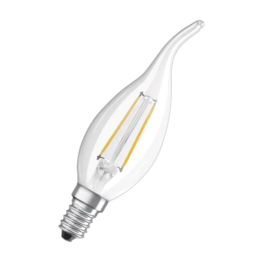 Osram E14 470lm 2700K Filamentti Led-liekkikynttilä, Kirkas 3 Osram E14 470lm 2700K Filamentti Led-liekkikynttilä, Kirkas