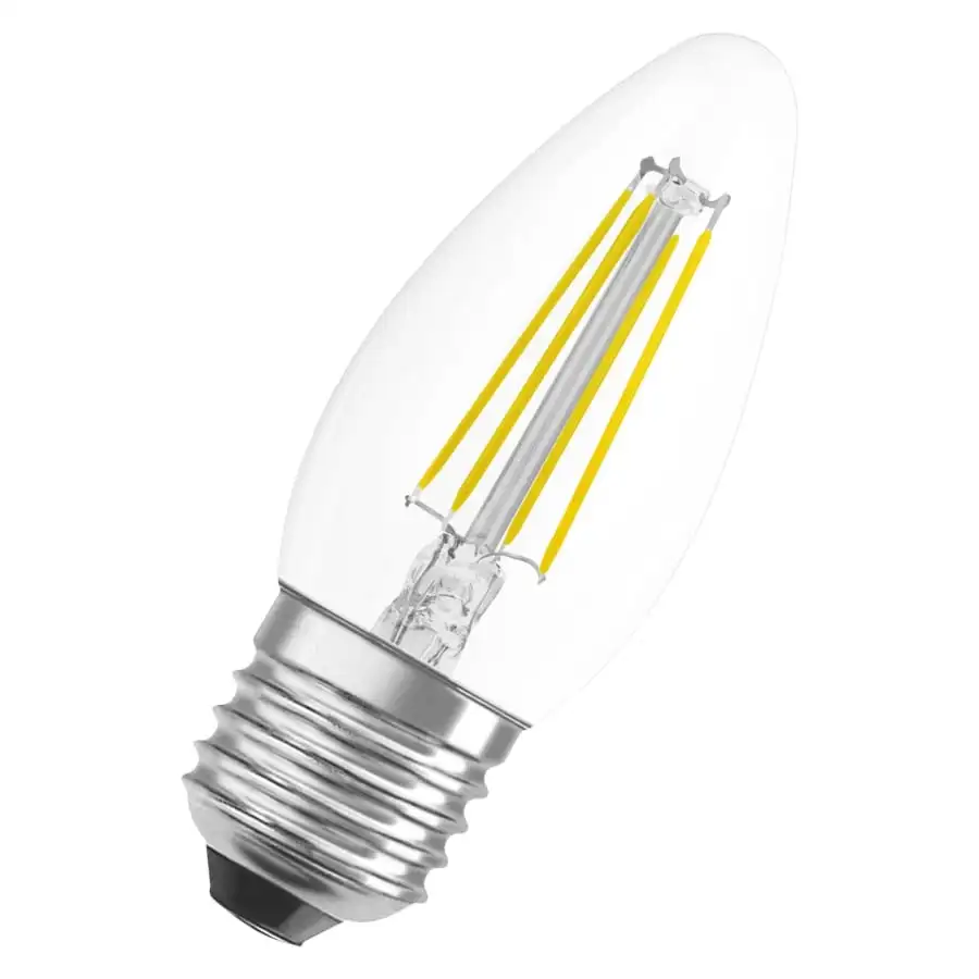 Osram E27 470lm 2700K Filamentti Led-kynttilälamppu, Kirkas 3 Osram E27 470lm 2700K Filamentti Led-kynttilälamppu, Kirkas