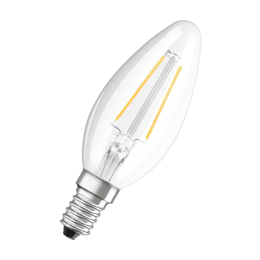 Osram E14 250lm 2700K Filamentti Led-kynttilälamppu, Kirkas 3 Osram E14 250lm 2700K Filamentti Led-kynttilälamppu, Kirkas