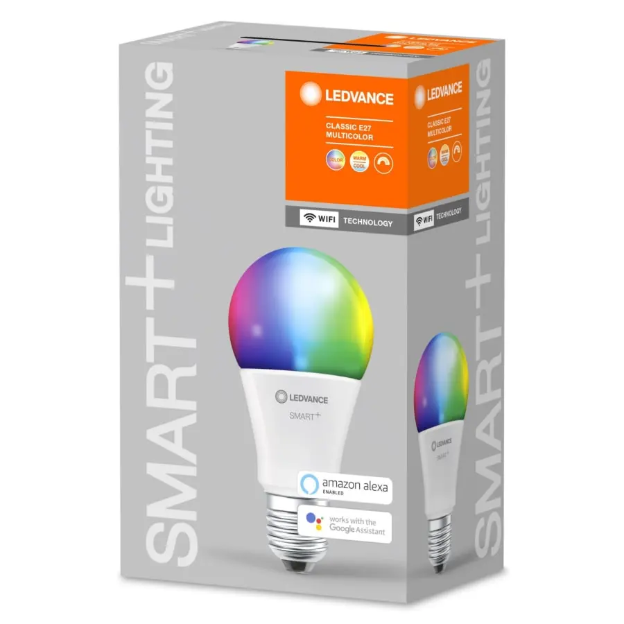 Ledvance Smart+ WiFi Classic E27 9,5W Multicolor RGBW Led-älylamppu 3 Ledvance Smart+ WiFi Classic E27 9,5W Multicolor RGBW Led-älylamppu