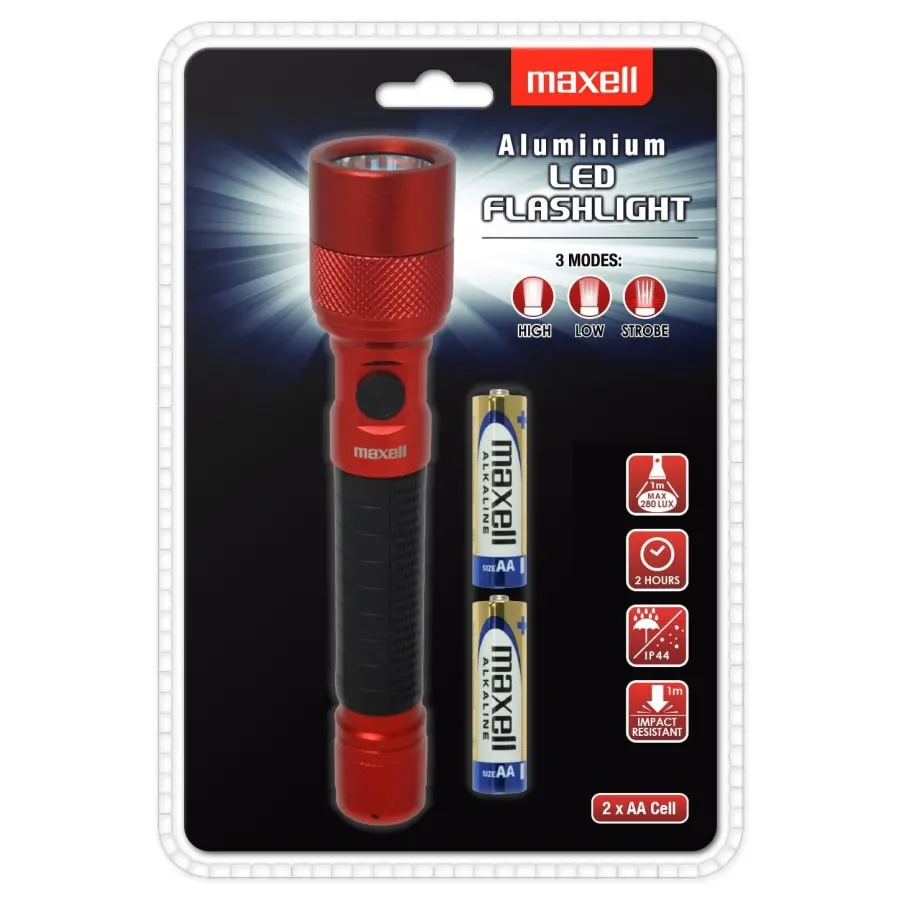 Maxell 2xAA Metallinen Taskulamppu 5 Maxell 2xAA Metallinen Taskulamppu - Image 3