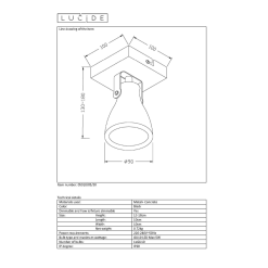 Lucide Concri LED Spottivalaisin -Sisustusvalo Kauppa 5411212050861 3