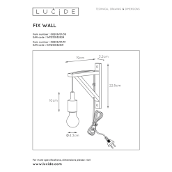Lucide Fix Wall Seinävalaisin 11 Lucide Fix Wall Seinävalaisin -Sisustusvalo Kauppa 5411212082831 5