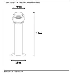 Lucide Mirane Ulkopylväsvalaisin -Sisustusvalo Kauppa 5411212114365 4