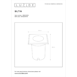 Lucide Biltin Terassivalaisin -Sisustusvalo Kauppa 5411212114761 3