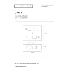 Lucide Ovalis Seinävalaisin -Sisustusvalo Kauppa 5411212126788 4