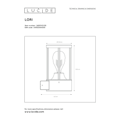 Lucide Lori Ulkoseinävalaisin -Sisustusvalo Kauppa 5411212144300 5