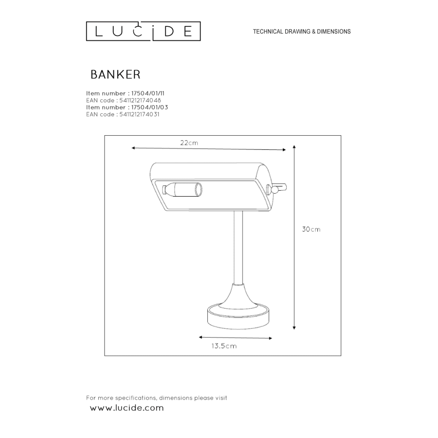 Lucide Banker Työpöytävalaisin 6 Lucide Banker Työpöytävalaisin - Image 4