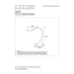 Lucide Emil LED Pöytävalaisin -Sisustusvalo Kauppa 5411212185525 5