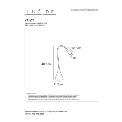 Lucide Zozy 3 Step Dim LED Työpöytävalaisin 11 Lucide Zozy 3 Step Dim LED Työpöytävalaisin -Sisustusvalo Kauppa 5411212185822 5