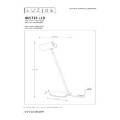 Lucide Hester Työpöytävalaisin -Sisustusvalo Kauppa 5411212193841 4