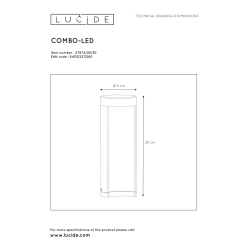 Lucide Combo LED Ulkopylväsvalaisin -Sisustusvalo Kauppa 5411212271280 4