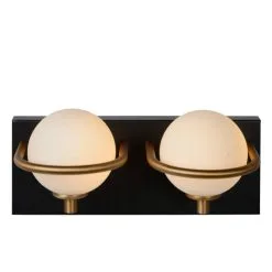 Lucide Isobel IP44 Musta/opaali 2xG9 Kylpyhuoneen Seivävalaisin 8 Lucide Isobel IP44 Musta/opaali 2xG9 Kylpyhuoneen Seivävalaisin -Sisustusvalo Kauppa 5411212302953 3