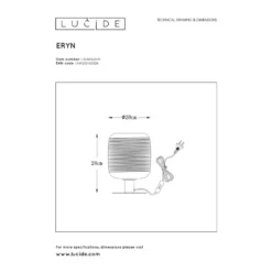 Lucide Eryn Pöytävalaisin -Sisustusvalo Kauppa 5411212702326 4