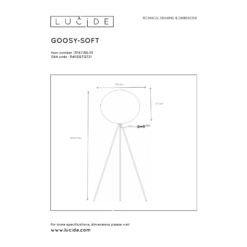 Lucide Goosy Soft Lattiavalaisin -Sisustusvalo Kauppa 5411212712721 5