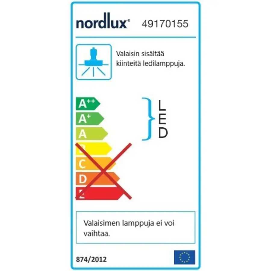 Nordlux Leonis 3 Kpl 2700K IP65 Neliö Led-alasvalo 6 Nordlux Leonis 3 Kpl 2700K IP65 Neliö Led-alasvalo - Image 4