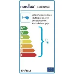 Nordlux Alfred 3-osainen Kohdevalaisin -Sisustusvalo Kauppa 5701581477582 3