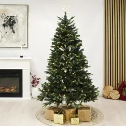 Nordic Winter Lifa 150x106cm Valoilla Ja Latvatähdellä Joulukuusi -Sisustusvalo Kauppa 5705858719818 4