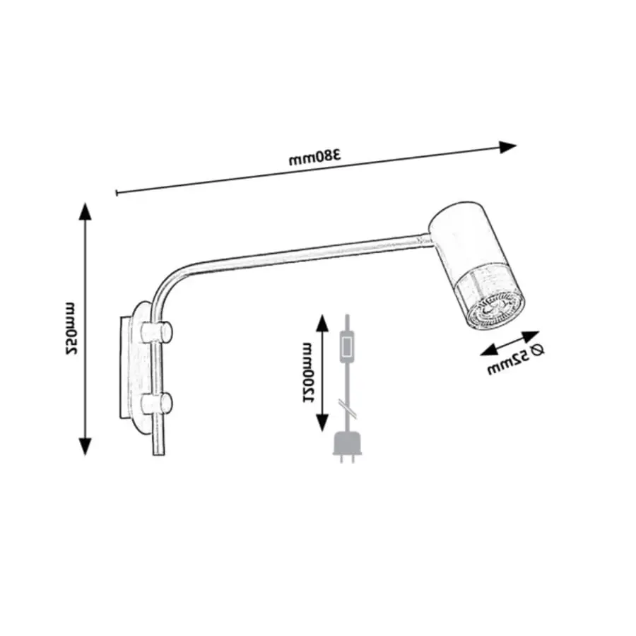 Rabalux Zircon Seinävalaisin 4 Rabalux Zircon Seinävalaisin - Image 2