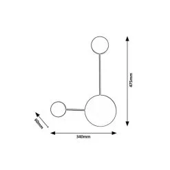 Rabalux Amadeo LED Seinävalaisin -Sisustusvalo Kauppa 5998250362588 5