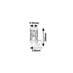 Rabalux Budabest Ulkoseinävalaisin 7 Rabalux Budabest Ulkoseinävalaisin -Sisustusvalo Kauppa 5998250388885 3