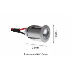 Saas Highline Sauna 6x3w 3K ALU 350MA Saunavalaisin 7 Saas Highline Sauna 6x3w 3K ALU 350MA Saunavalaisin -Sisustusvalo Kauppa 6410041069159 3