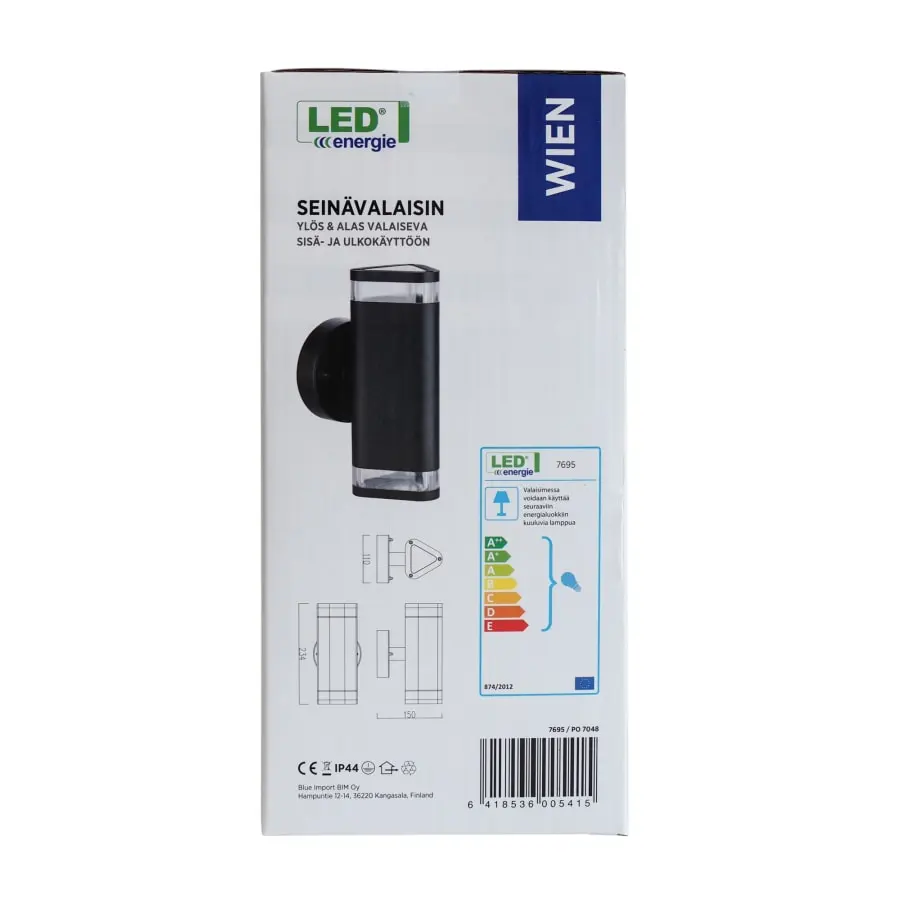 Led Energie Wien Ulkoseinävalaisin 6 Led Energie Wien Ulkoseinävalaisin - Image 4