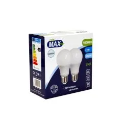 LED Max E27 12W 1050lm 4000K 2kpl Led Vakiolamppu 6 LED Max E27 12W 1050lm 4000K 2kpl Led Vakiolamppu -Sisustusvalo Kauppa 6418536005651 2
