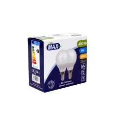 LED Max E14 5W 400lm 3000K 2kpl Led Pienkupulamppu -Sisustusvalo Kauppa 6418536005736 2