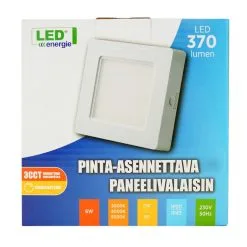 Led Energie 370lm Neliö Pinta 3CCT+himmennettävä Led Paneelivalo, Sisäänrakennettu Liitäntälaite 6 Led Energie 370lm Neliö Pinta 3CCT+himmennettävä Led Paneelivalo, Sisäänrakennettu Liitäntälaite -Sisustusvalo Kauppa 6418536007341 2