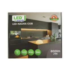 Led Energie COB IP20 10W/m 800lm/m 4000K Adapterilla 2m Led-nauha -Sisustusvalo Kauppa 6418536014332 3