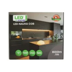 Led Energie COB IP20 10W/m 800lm/m 4000K Adapterilla 5m Led-nauha 10 Led Energie COB IP20 10W/m 800lm/m 4000K Adapterilla 5m Led-nauha -Sisustusvalo Kauppa 6418536014349 4