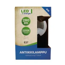 Led Energie G200/E27 4W 280lm Himmennettävä Amber Antiikkilamppu -Sisustusvalo Kauppa 6418536018118 2