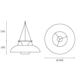 Innolux Taifuuni 460 Riippuvalaisin 7 Innolux Taifuuni 460 Riippuvalaisin -Sisustusvalo Kauppa 6420611987868 3