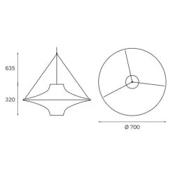 Innolux Lokki Ø700 Riippuvalaisin -Sisustusvalo Kauppa 6420611989961 4