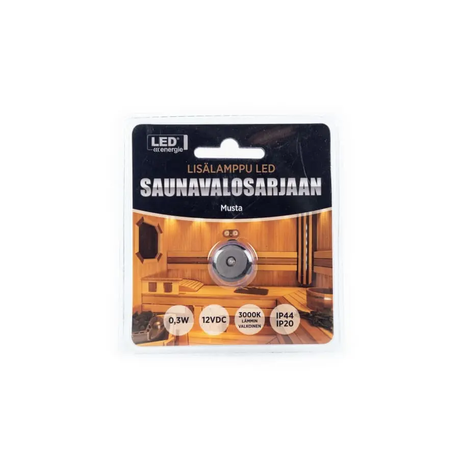 Led Energie Led Lisälamppu Saunavalosarjaan 5m Johdolla (teflon) 3 Led Energie Led Lisälamppu Saunavalosarjaan 5m Johdolla (teflon)