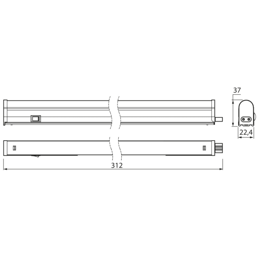 Airam Led Jatkos IP20 312 Mm Yleisvalaisin 4 Airam Led Jatkos IP20 312 Mm Yleisvalaisin - Image 2