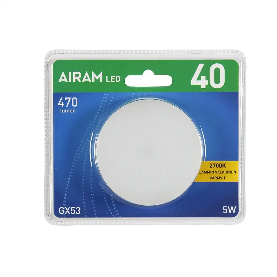 Airam GX53 470 Lm Led-kämmenlamppu 3 Airam GX53 470 Lm Led-kämmenlamppu