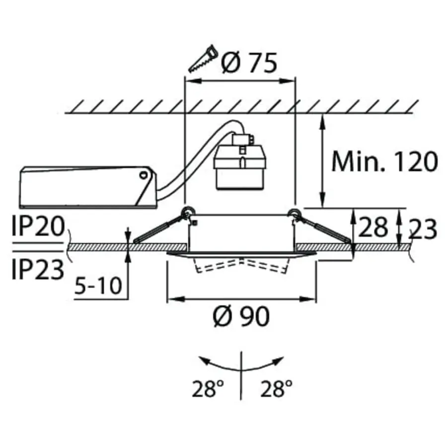 Airam Lucca II GU10 Alasvalo (ei Sis Lamppua) 6 Airam Lucca II GU10 Alasvalo (ei Sis Lamppua) - Image 4