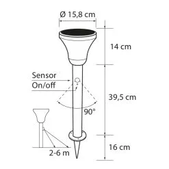 Airam Alex Solar 53cm Pihavalaisin 7 Airam Alex Solar 53cm Pihavalaisin -Sisustusvalo Kauppa 6435200263278 3