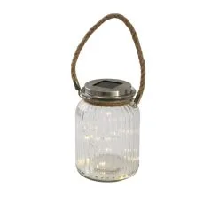 Airam Ludo Solar 16cm Lasipurkki Aurinkokennovalo