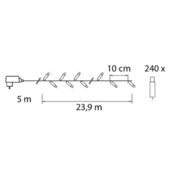 Airam SmartHome 24m 240-os Etäohjattava Ulkovalosarja -Sisustusvalo Kauppa 6435200280701 5
